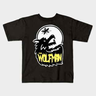 The Vegan Wolf Man Logo Kids T-Shirt